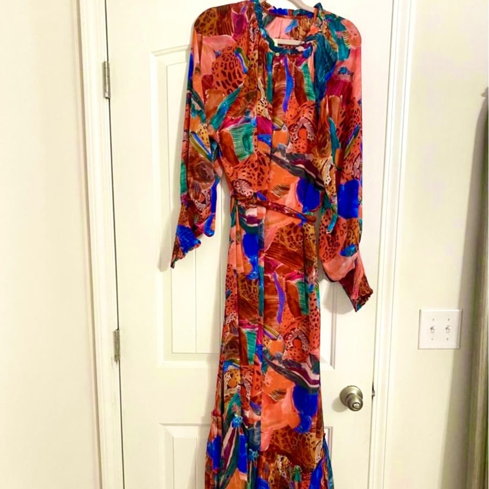 FARM Rio Red Multicolor Floral Maxi Dress - Picture 4 of 4